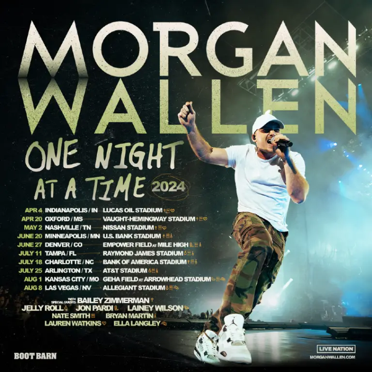 Wallen Extends Tour Into 2024 With Jelly Roll, Lainey Wilson