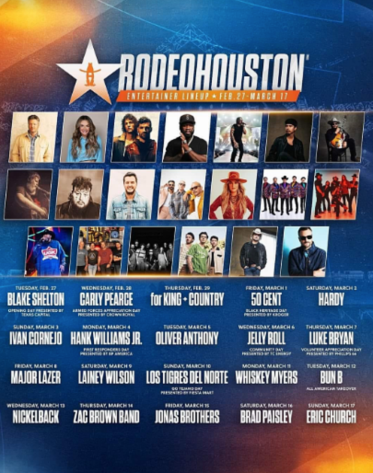 RodeoHouston Lineup Includes Lainey Wilson, Luke Bryan, Eric Church + More