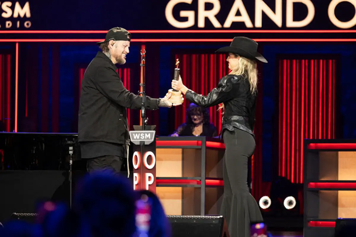 Jelly Roll Is Inducted by Lainey Wilson Into the Grand Ole Opry [WATCH]